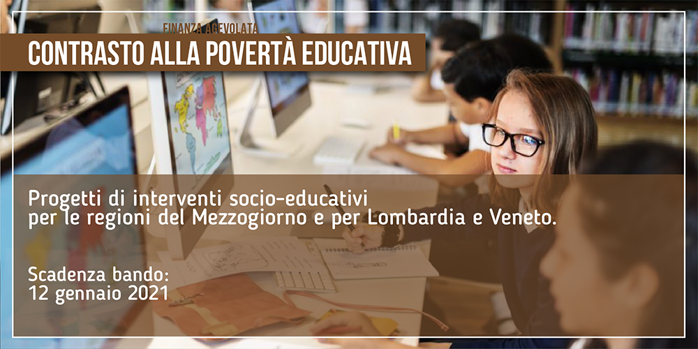 Contrasto alla povertà educativa | Bando da 20 milioni di euro
