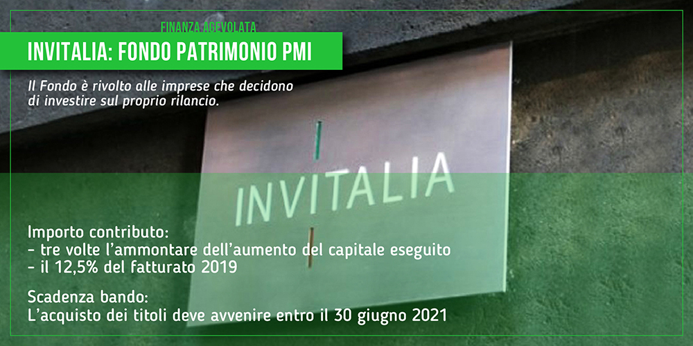 INVITALIA: Fondo Patrimonio Pmi